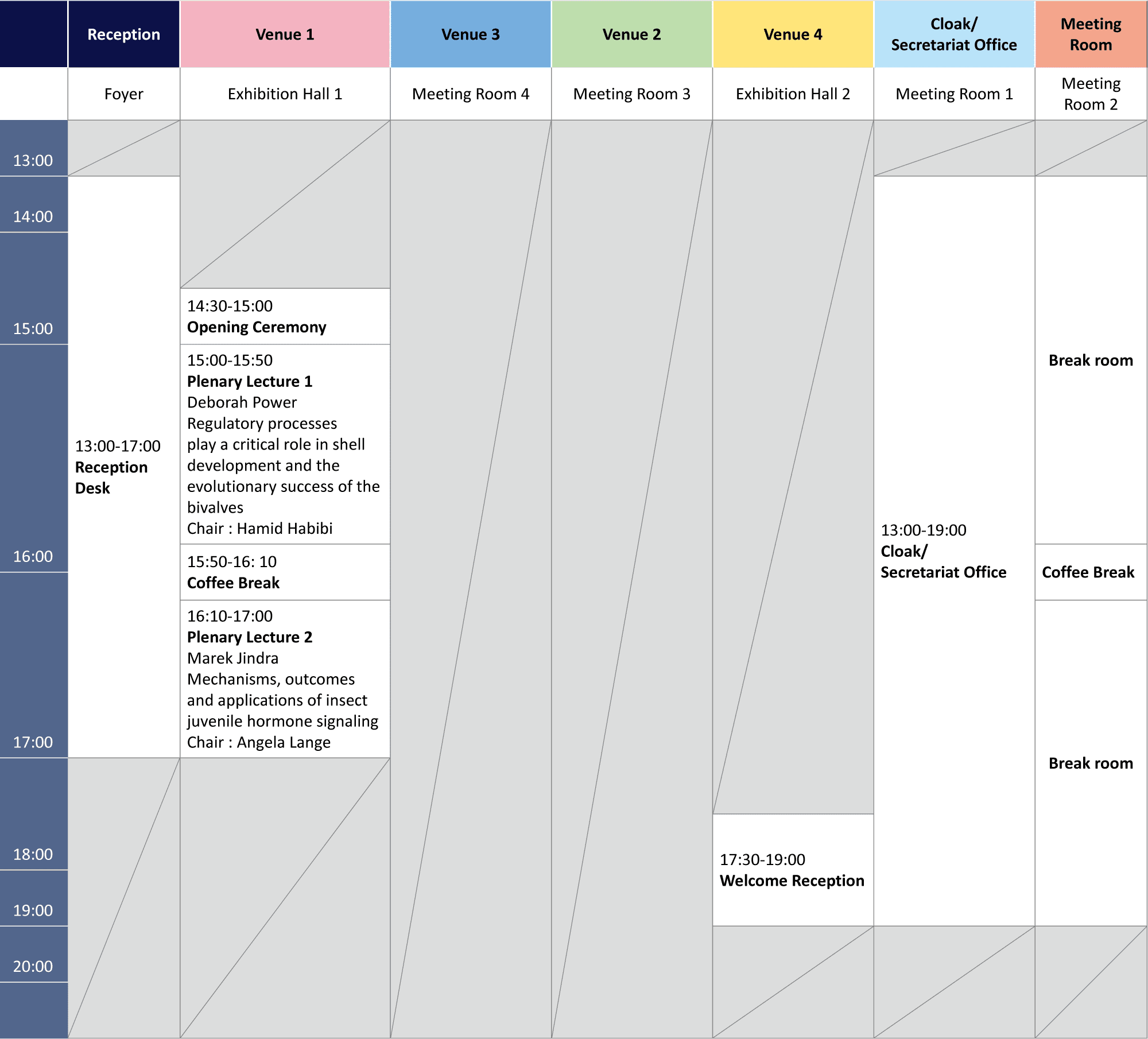 Program at a glance